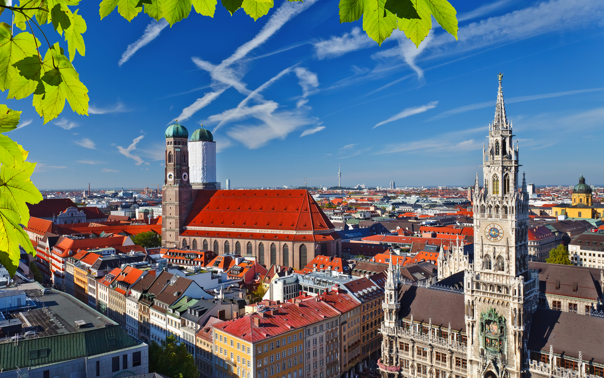 Luftbild von München