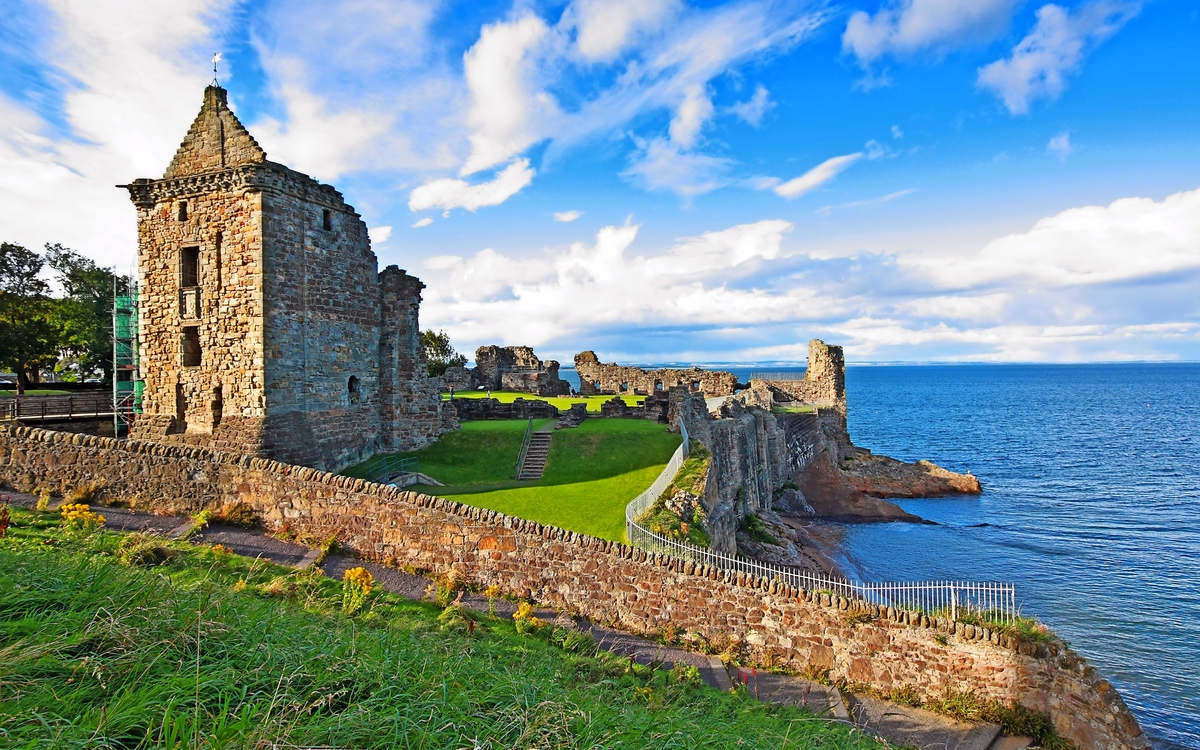 Die Ruinen der St. Andrews Castle