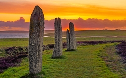 Ring von Brodgar auf Orkney, Schottland