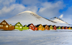 Longyearbyen auf Spitzbergen, Norwegen