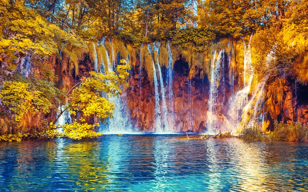 Nationalpark Plitvicer Seen in Dalmatien, Kroatien