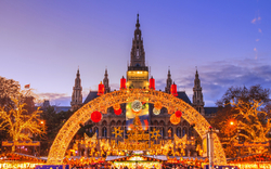 Blick auf die Wiener Weihnachtswelt