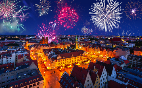 Silvester in Breslau