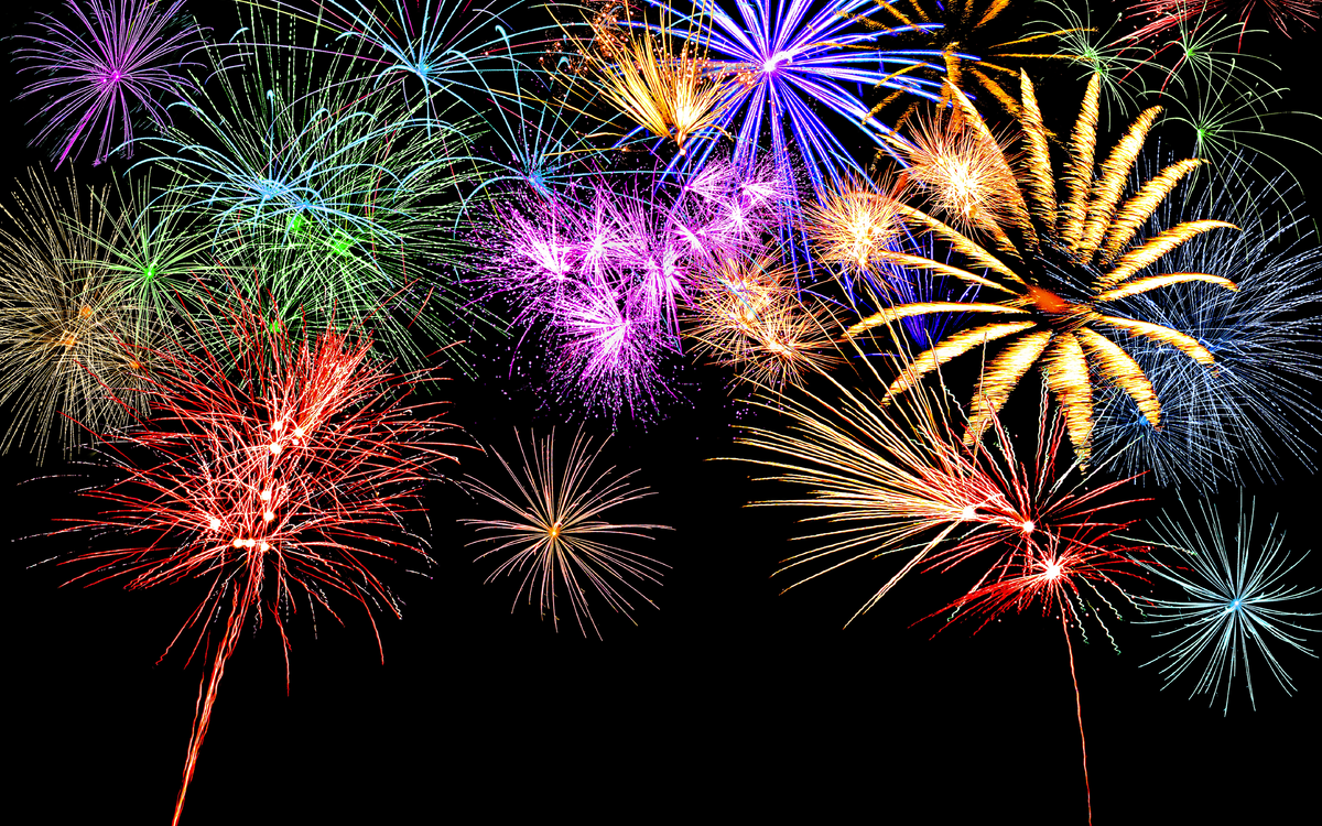 Feuerwerk an Silvester