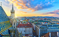 Blick vom Stephansdom über Wien