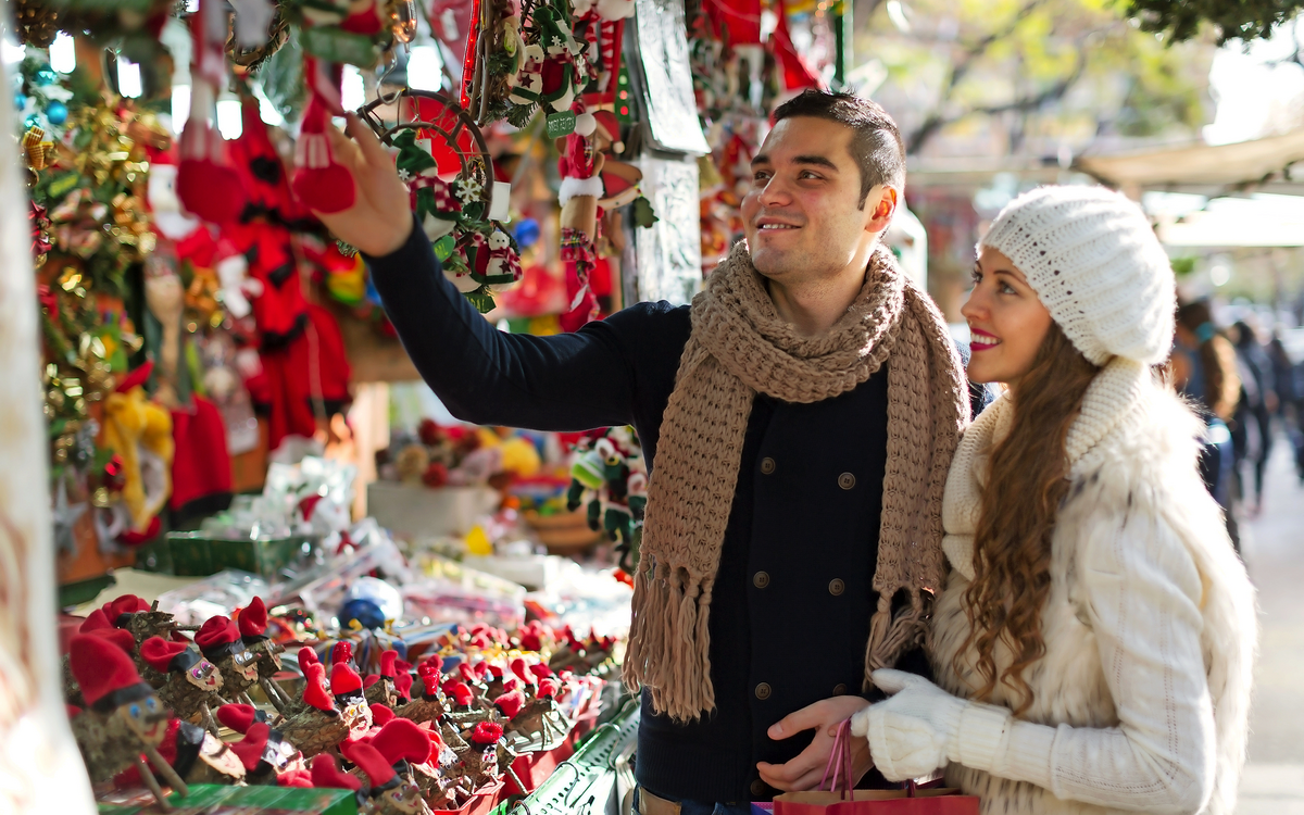 katalanischer Weihnachtsmarkt in Barcelona