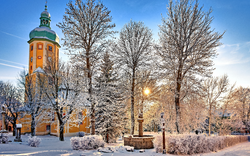 Kirche St. Laurentius Horní Blatná im Erzgebirge