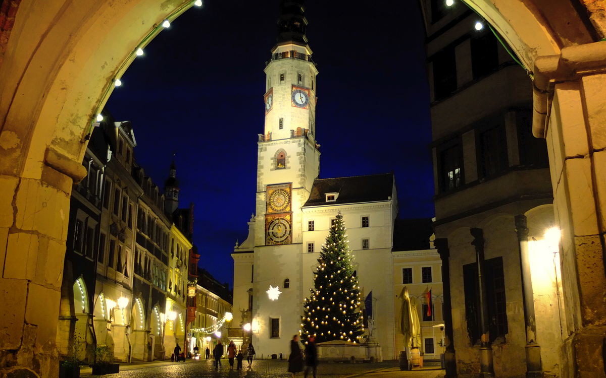 Christbaum am Untermarkt in Görlitz