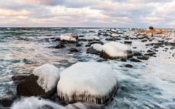 Ostseeküste im Winter