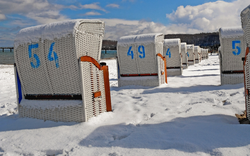 Strand im Winter