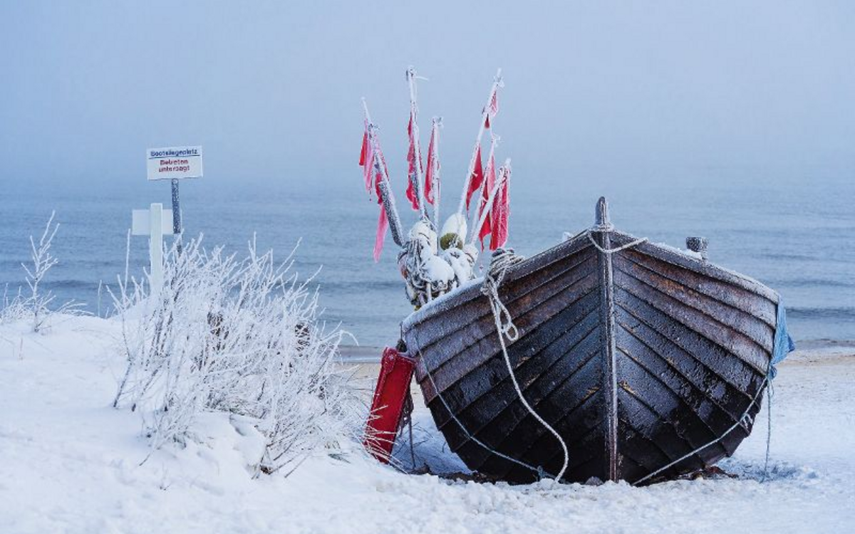 Fischerboot auf der Insel Usedom 