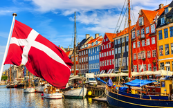 Nyhavn in Kopenhagen, Dänemark 