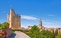 Stadtbild von Zentrum von Saint-Emilion, Frankreich
