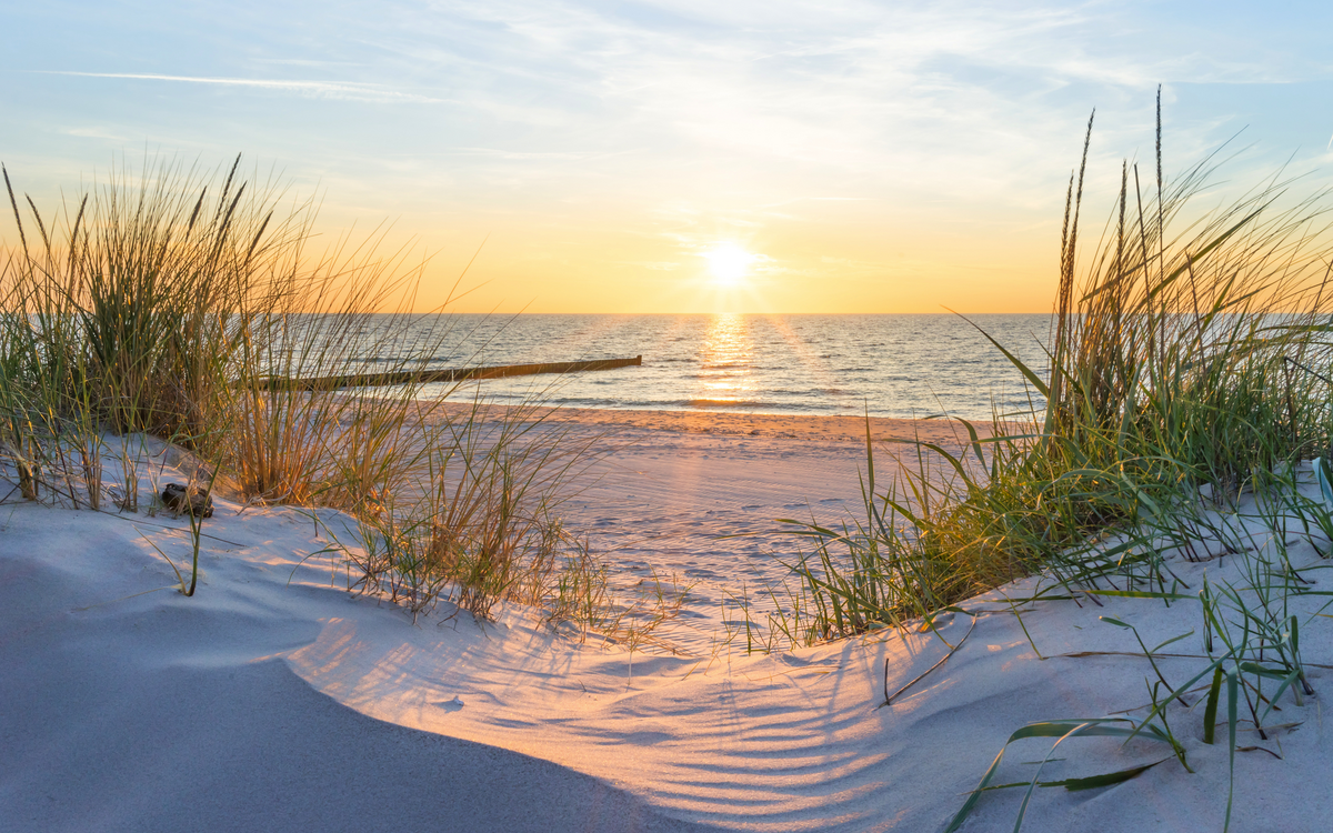 Sonnenuntergang an der Ostsee
