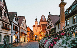Rothenburg ob der Tauber in Bayern, Deutschland