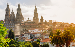 Santiago de Compostela: Kathedrale bei Sonnenaufgang