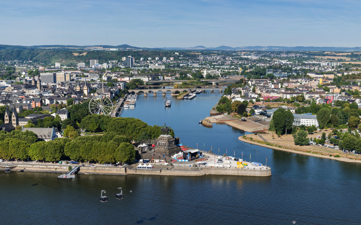 Das Deutsche Eck in Koblenz