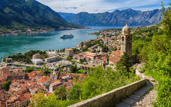Kotor in der Bucht von Kotor, Montenegro