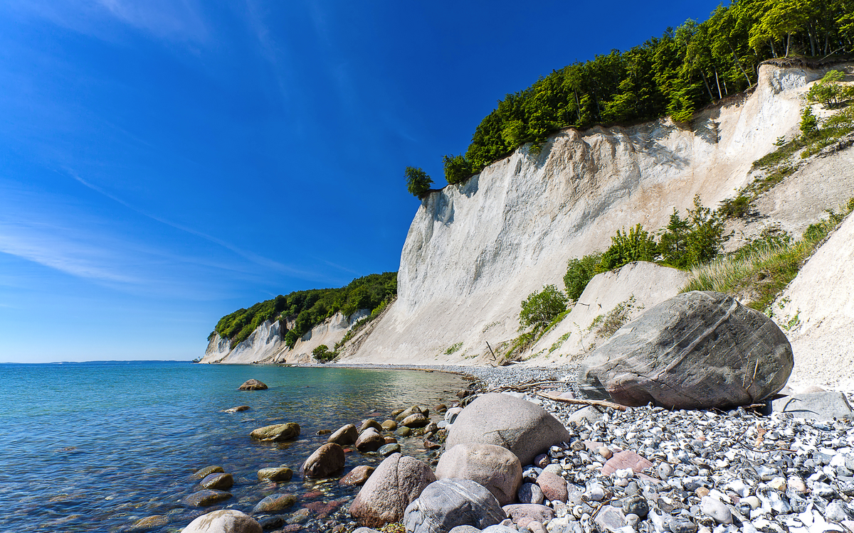 Kreidefelsen auf der Insel Rügen
