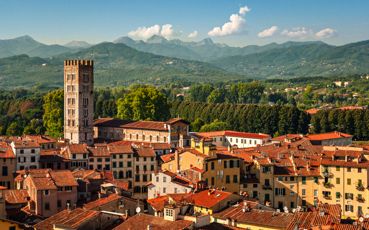 Lucca in der Toskana