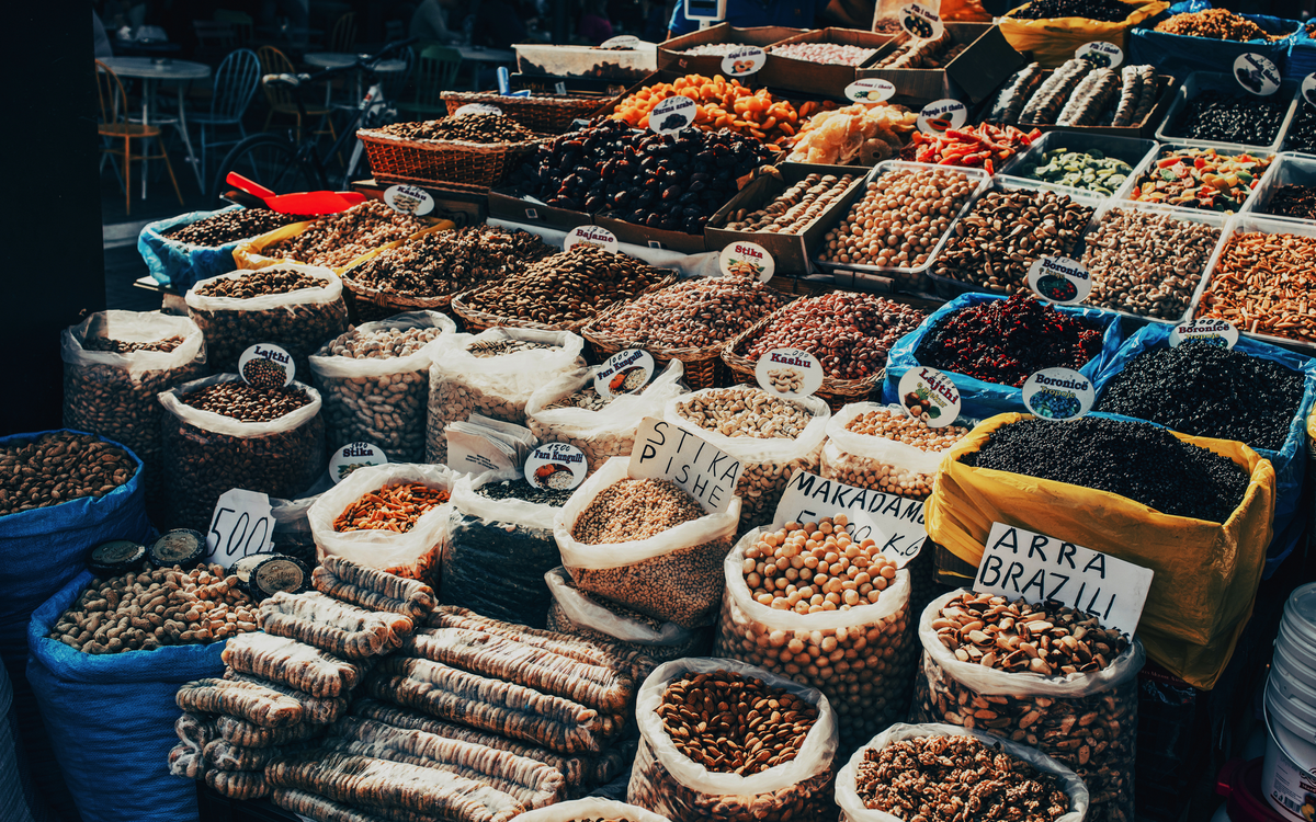 Markt in Tirana,