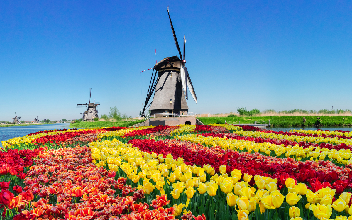 Kinderdijk in Südholland, Niederlande