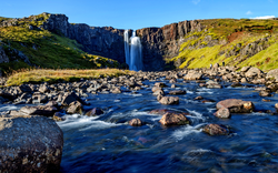 Gufufoss-Wasserfall in Island