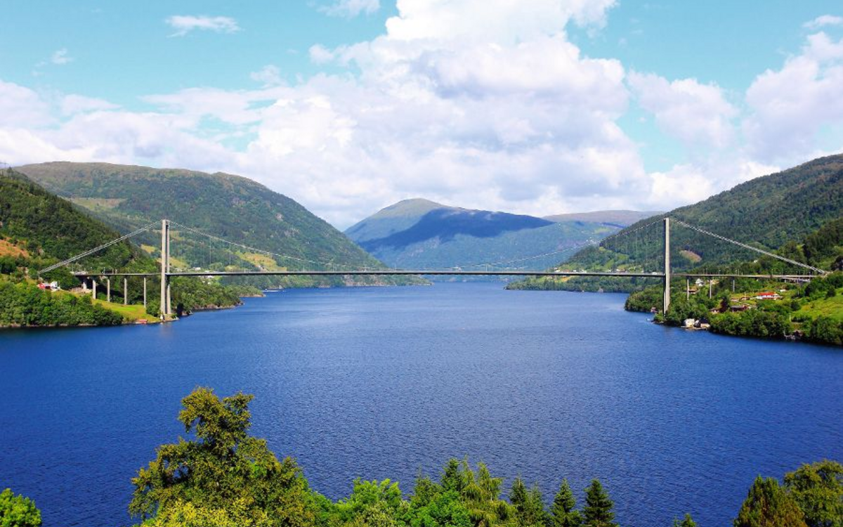 Hardanger Brücke in Norwegen