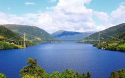 Hardanger Brücke in Norwegen