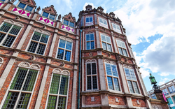Fassade des Teufelshauses in Arnheim, Niederlande