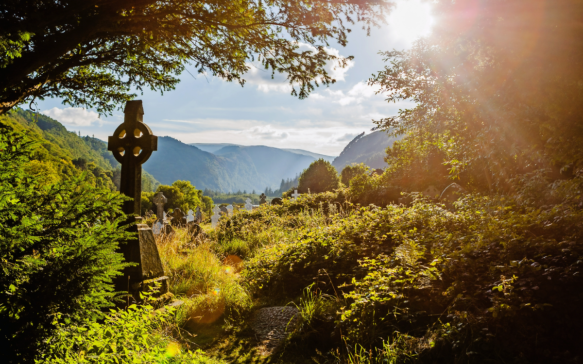 keltisches Kreuz in Glendalough