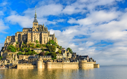 Le Mont Saint Michel in der Normandie, Frankreich