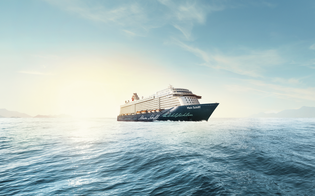 Zentrale Schiffsabbildung 2023 Mein Schiff Front