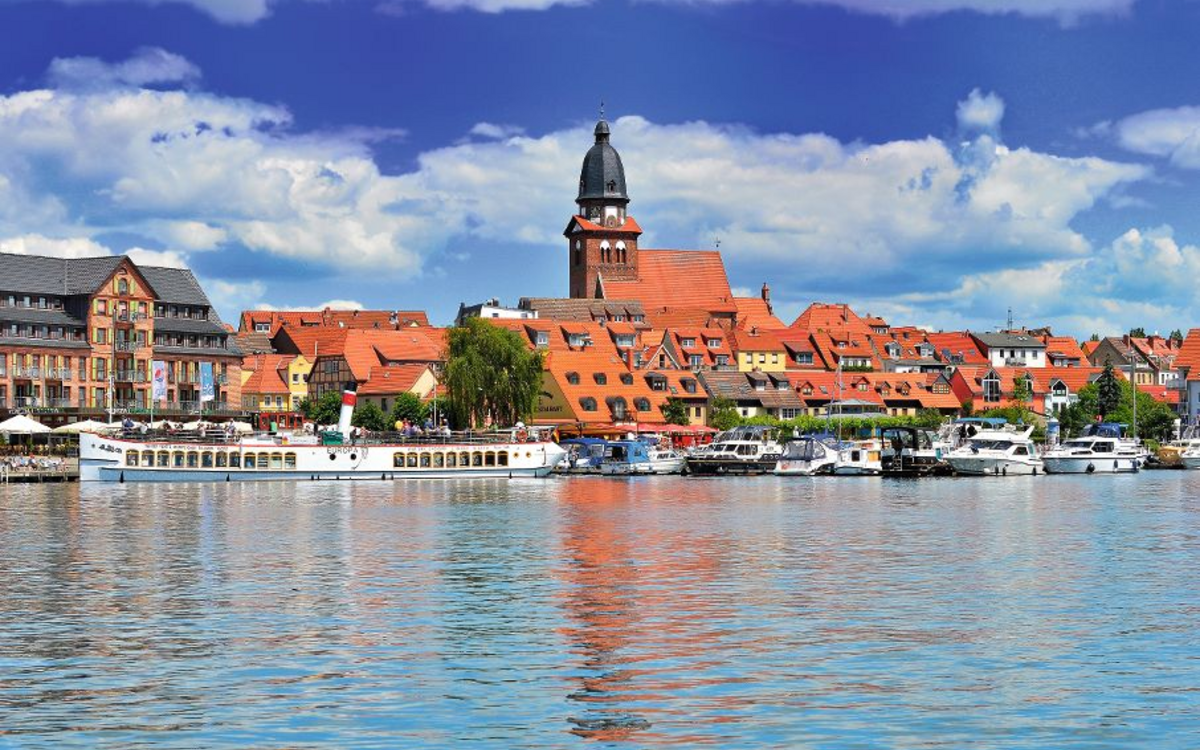 Hafen von Waren an der Müritz