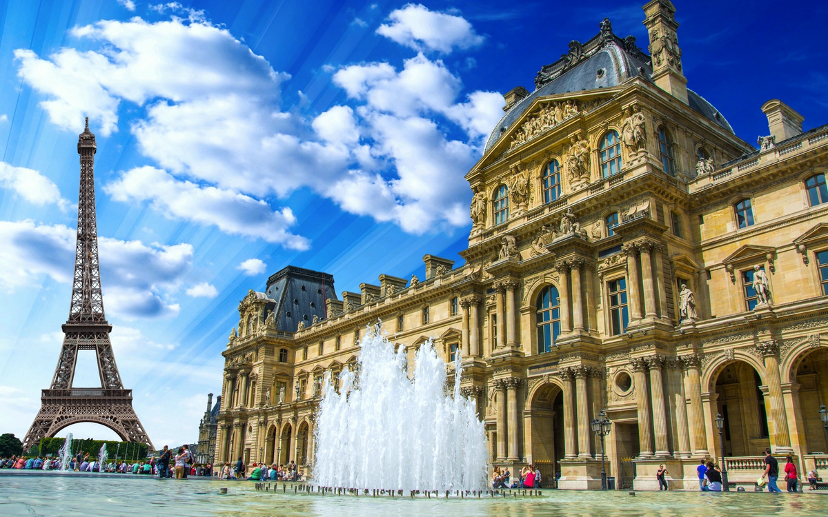 Louvre in Paris, Frankreich