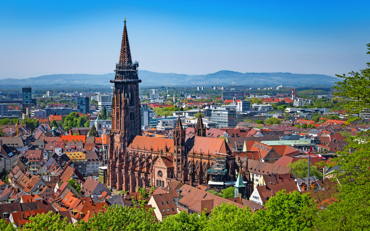Kathedrale in Freiburg im Schwarzwald, Deutschland