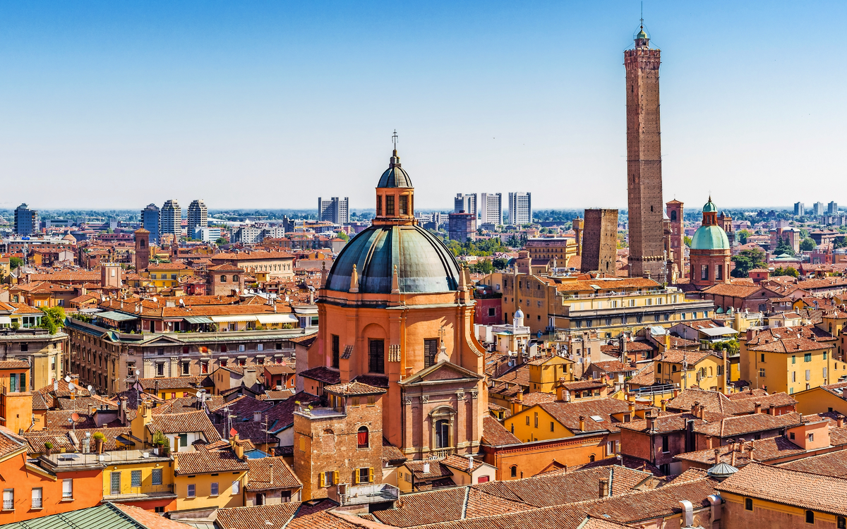 Stadtbild von Bologna