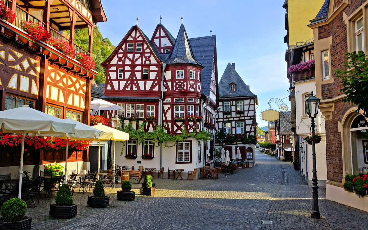 Bacharach in Rheinland-Pfalz, Deutschland