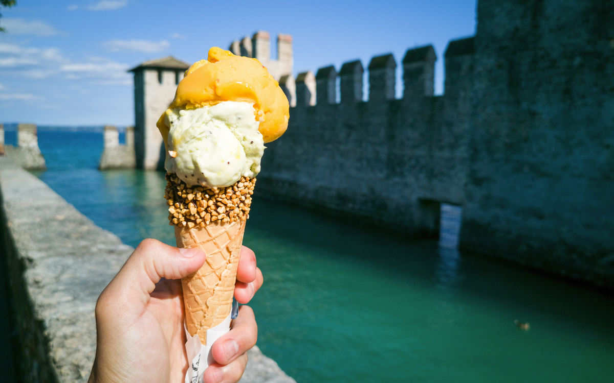 Eiscreme in Sirmione