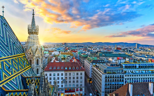 Blick über Wien