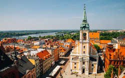 Rynek Staromiejski-Platz in Torun, Polen