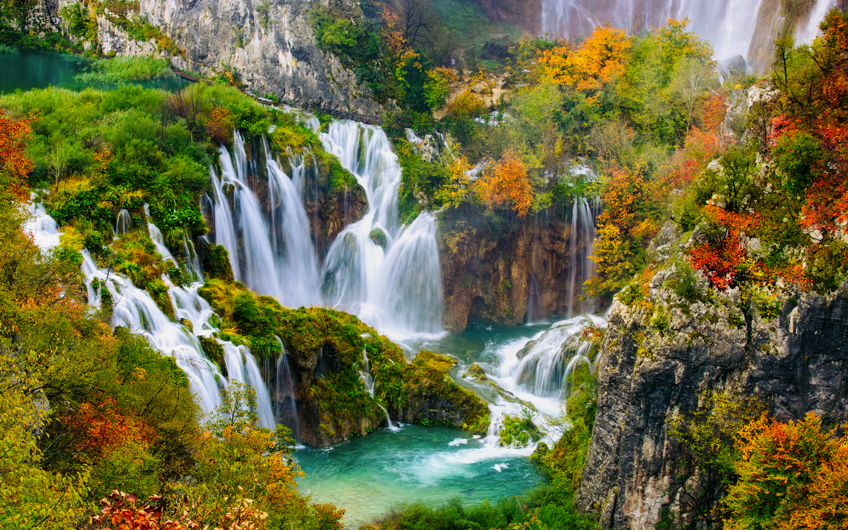 Nationalpark Plitvicer Seen in Dalmatien, Kroatien