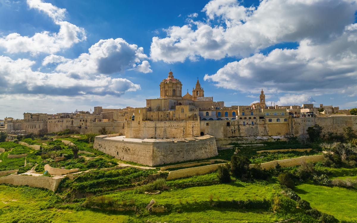 die alte Hauptstadt Maltas, die Stadt Mdina und deren Hauptkirche