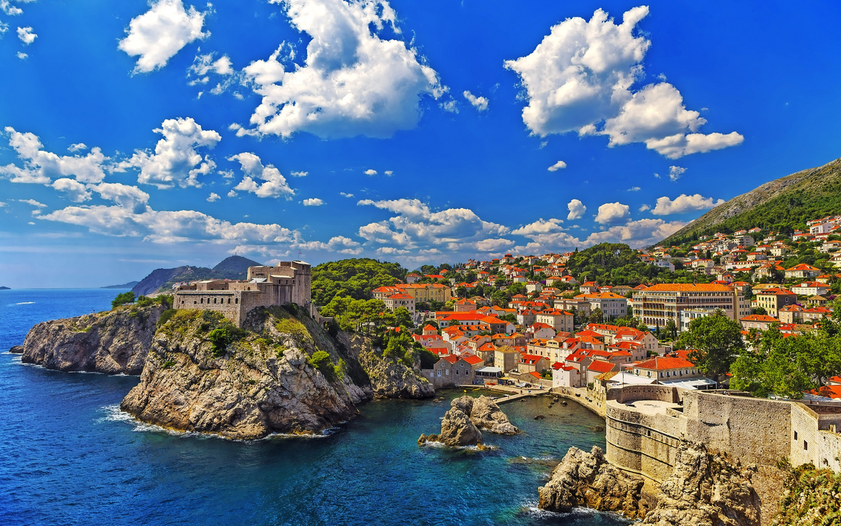 Dubrovnik an der Adriaküste in Dalmatien, Kroatien