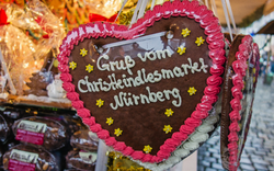 Christkindlesmarkt in Nürnberg, Deutschland